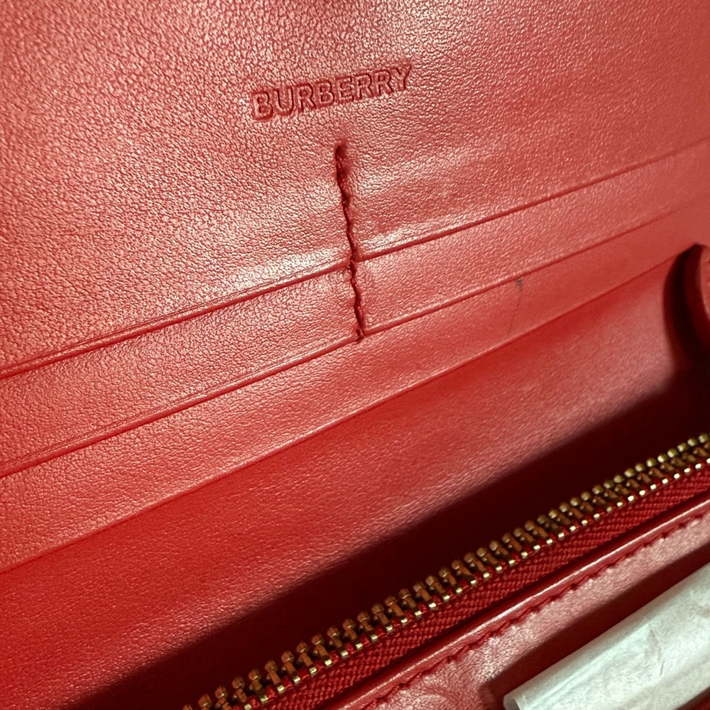 Burberry Scarlet Leather Card Holder - Picture 13 of 13